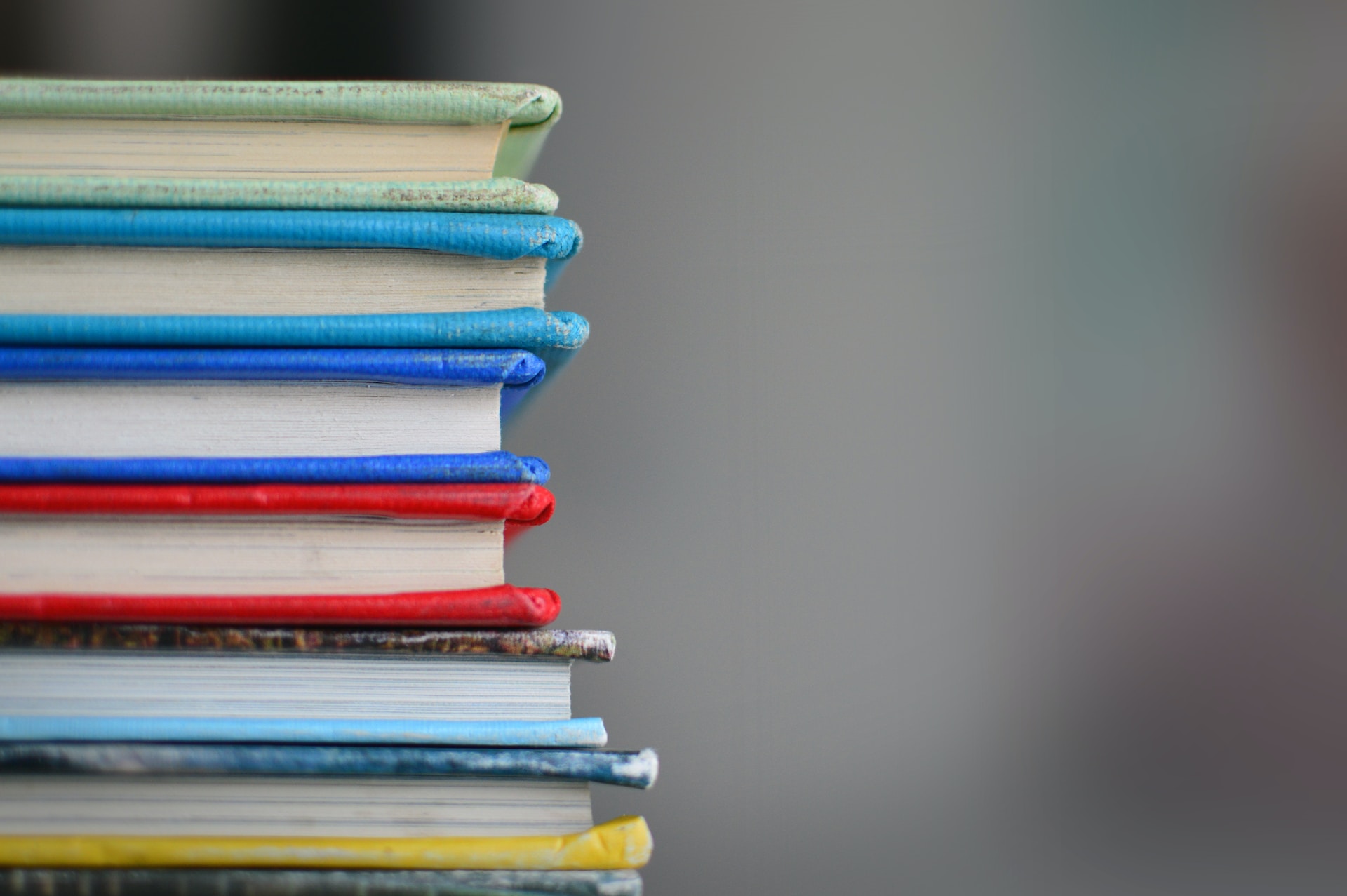 Pile of books, courtesy Kimberly Farmer